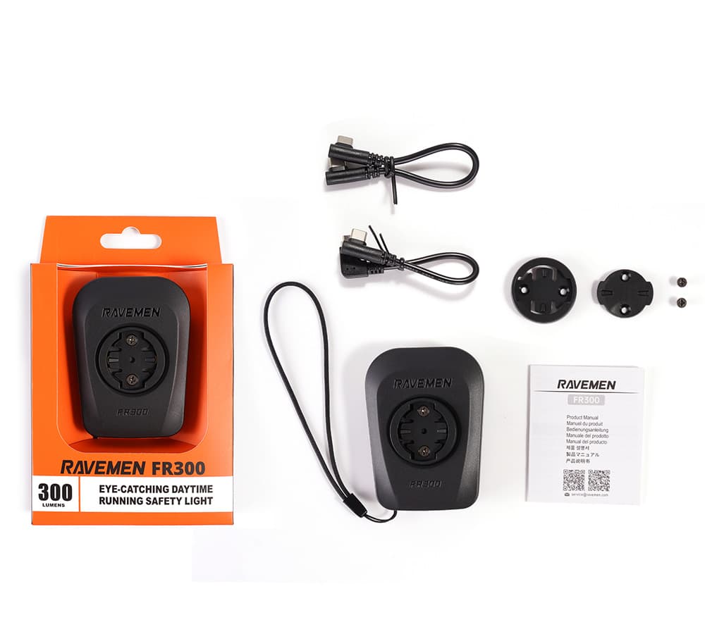 Велосипедна фара Ravemen FR300 (300 lm, 1200 mAh) з кріпленням для Garmin — мініатюра 3