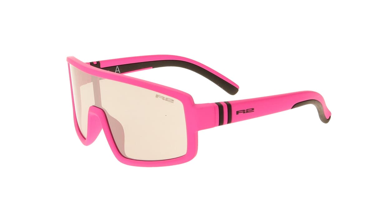 Окуляри дитячі R2 INVADER neon/pink (TPEE), лінза smoke, покриття silver mirror, кат. 2 — мініатюра 2