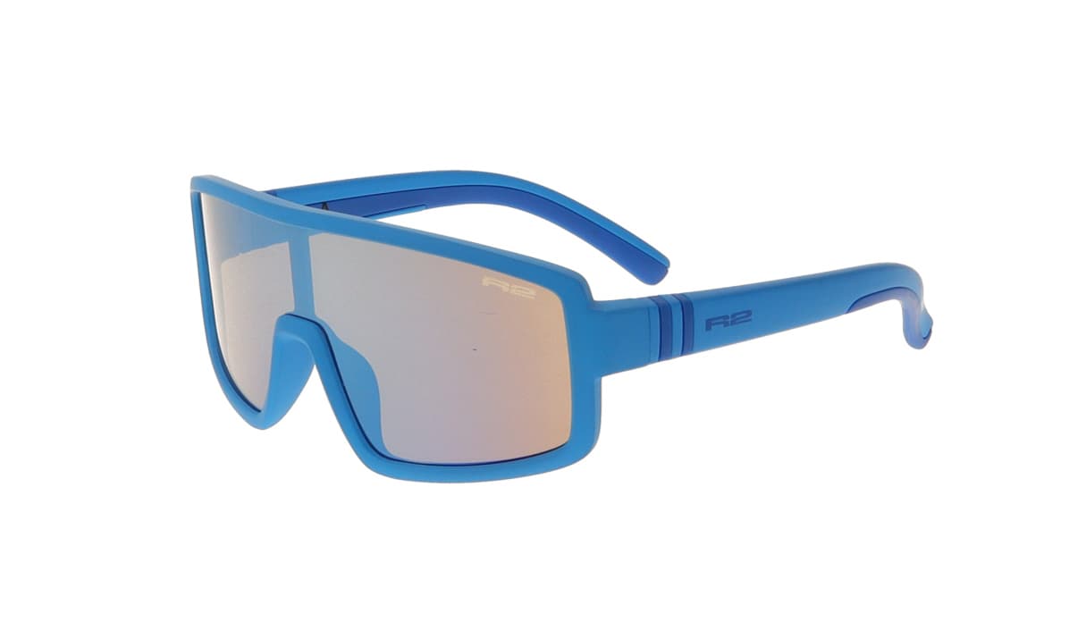 Окуляри дитячі R2 INVADER blue (TPEE), лінза brown, покриття blue/white fake revo, кат. 2 — мініатюра 2
