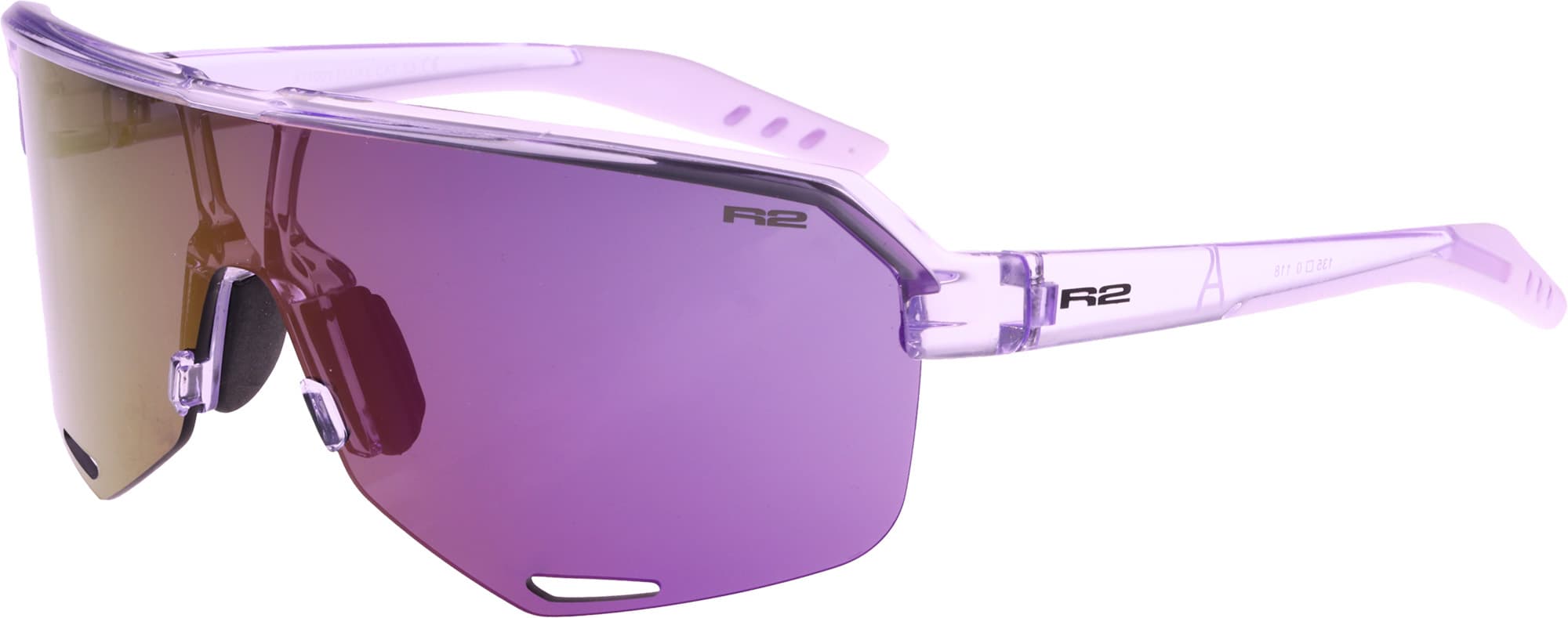 Окуляри R2 FLUKE levander (PC), лінза smoke, покриття purple full revo, кат. 3 — мініатюра 2