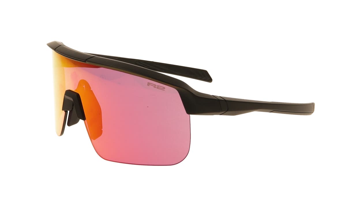 Окуляри підліткові R2 FUSION black (TR90), лінза rose (HD), покриття orange full revo, кат. 2 — мініатюра 2