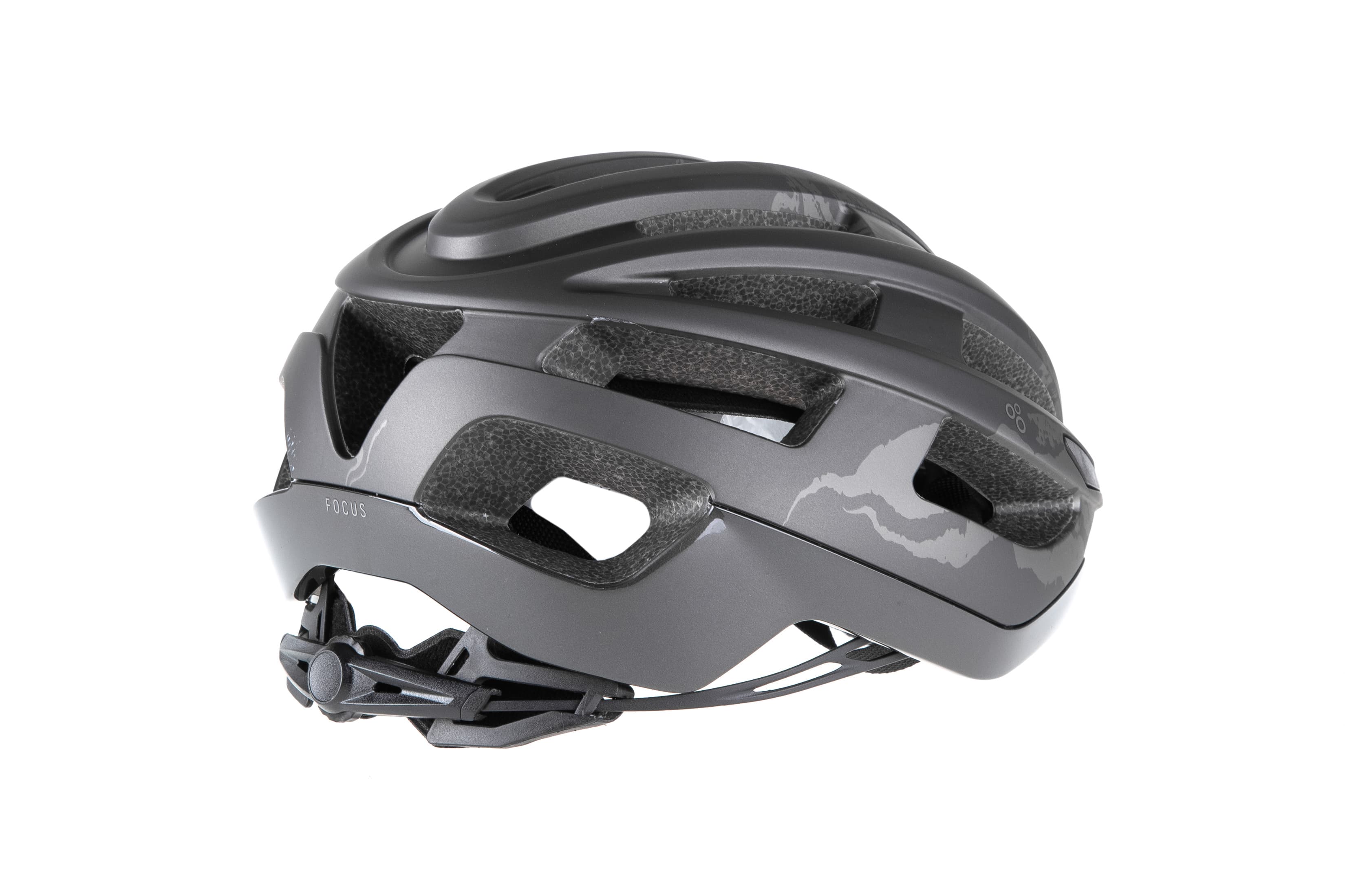 Шолом ONRIDE Focus чорний / сірий M (55-58 см) Cool Max подушечки — мініатюра 3