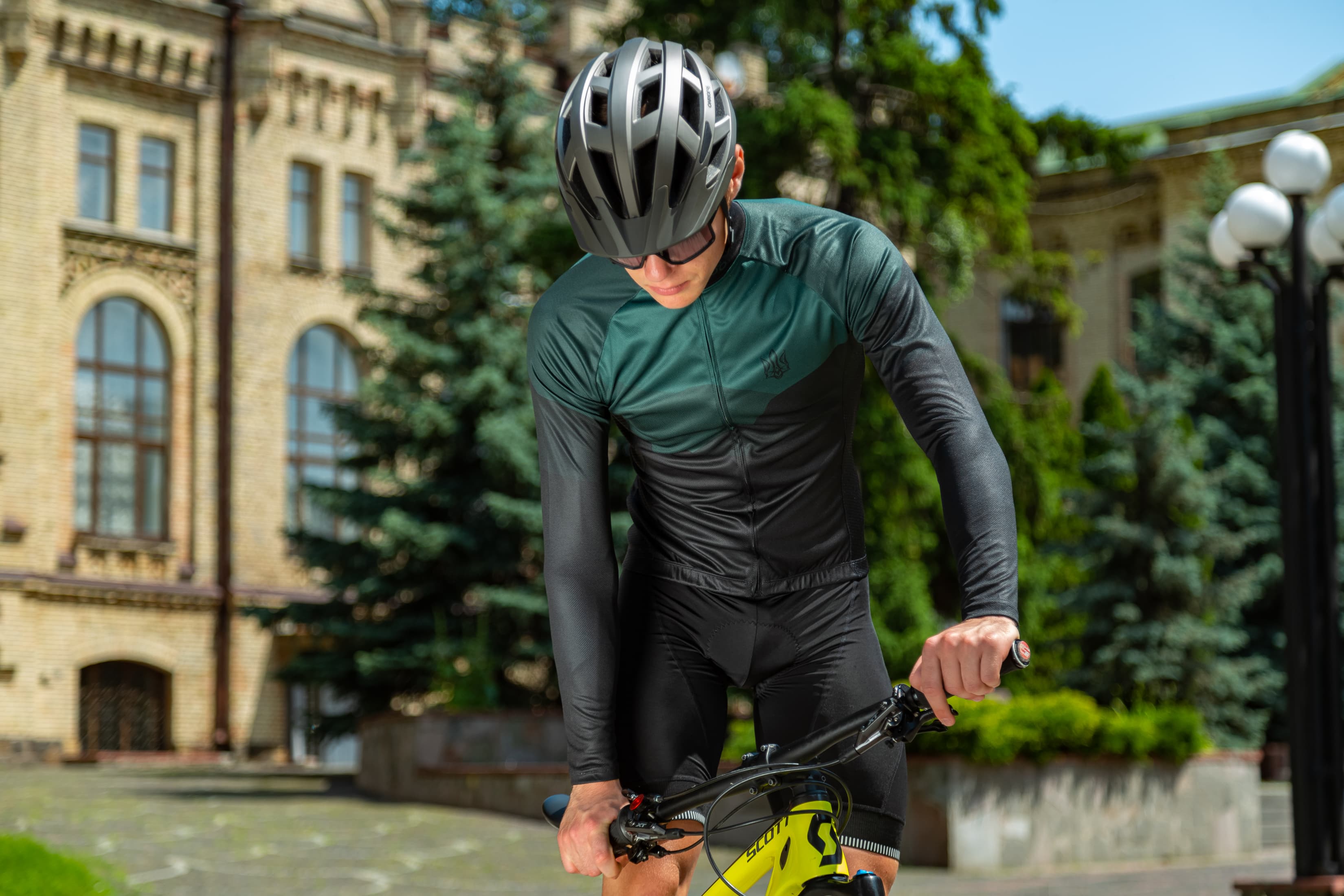 Веломайка з довгим рукавом ONRIDE Mount зелений розмір S — мініатюра 2