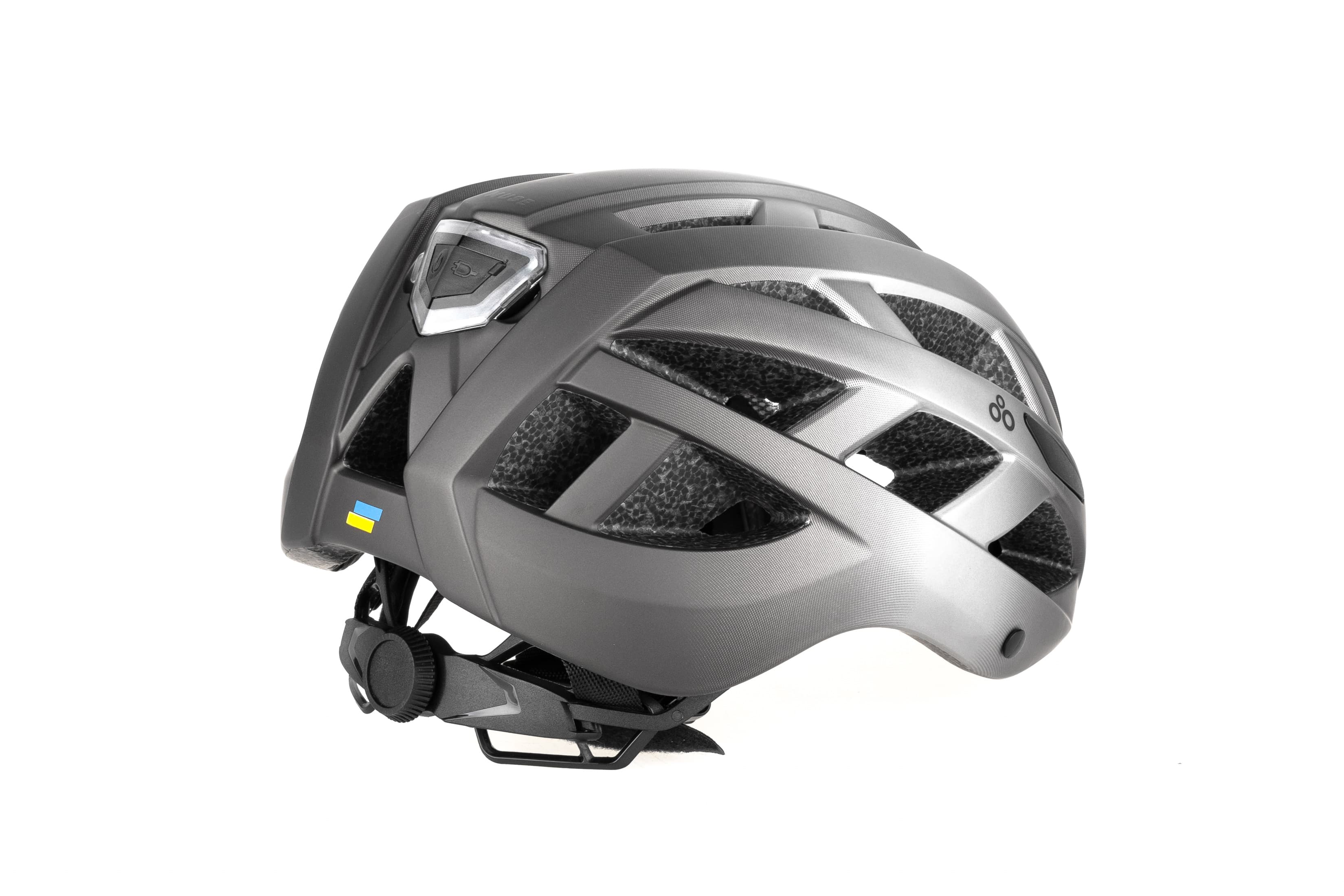 Шолом ONRIDE Muse city чорний / сірий L (58-62 см) заднє світло Type-C — мініатюра 2