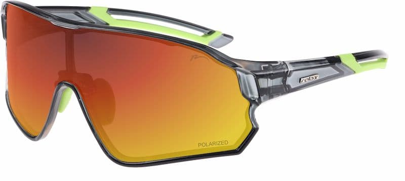 Окуляри Relax Artan чорні кристальні, лінза smoke (Polarized TAC 1,1 mm), black red revo , кат. 3 — фото 1