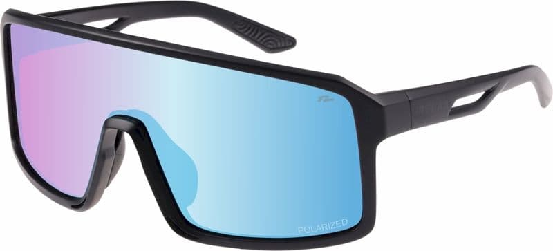 Окуляри Relax Gull чорні матові, лінза smoke (Polarized TAC 1,0 mm), purple revo, кат. 3 — фото 1