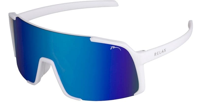 Окуляри Relax Dingo white matt, лінза smoke (PC), ice blue revo, кат. 3