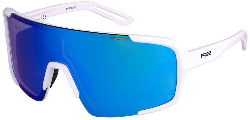 Окуляри R2 IMPULSE white (shiny), лінза smoke (ice blue chrome) PC, кат. 3 — фото 1