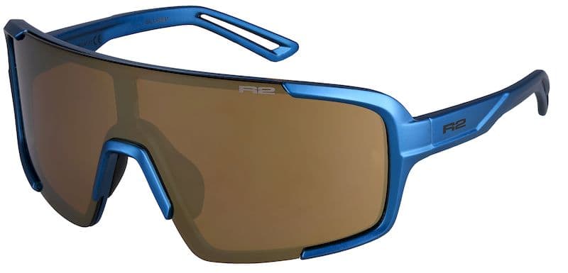 Окуляри R2 IMPULSE blue-grey (metallic, matt), лінза brown (gold chrome) PC, кат. 3 — фото 1