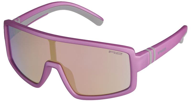 Окуляри дитячі R2 INVADER purple-pink (metallic, matt), лінза brown (pink-gold chrome) PC, кат. 3 — фото 1