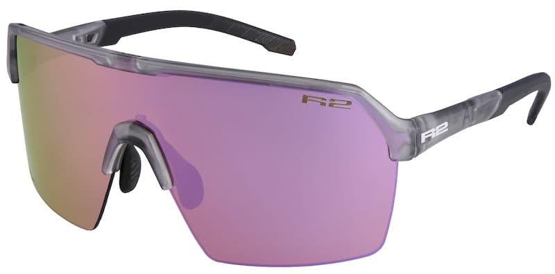 Окуляри R2 CLIFF grey (crystal, matt), лінза brown (pink chrome) PC High contrast HD, кат. 3 — фото 1