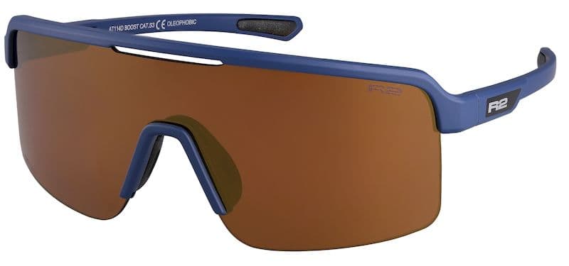 Окуляри R2 BOOST blue-grey (matt), лінза brown (copper chrome) PC High contrast HD, кат. 3 — фото 1