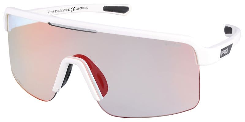 Окуляри R2 BOOST white (matt), лінза clear to grey (black-red chrome) PC Photochromic, кат. 0-3 — фото 1