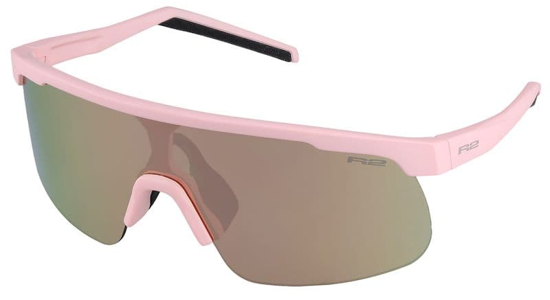 Окуляри дитячі R2 LIT pink, powdery (matt), лінза brown (pink chrome) PC, кат. 2 — фото 1