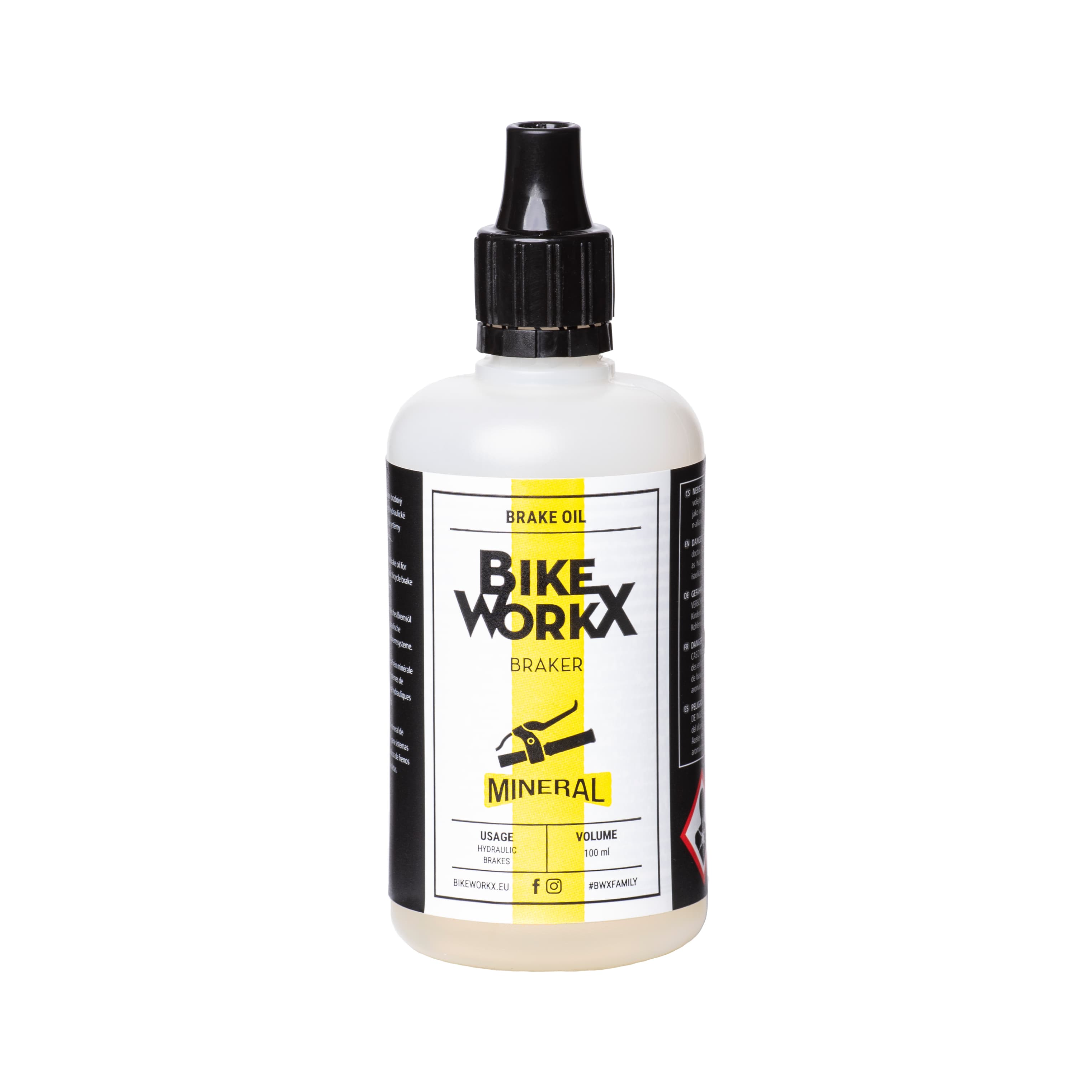 Гальмівна рідина BikeWorkX Braker Mineral, мінеральна, 100 мл — фото 1