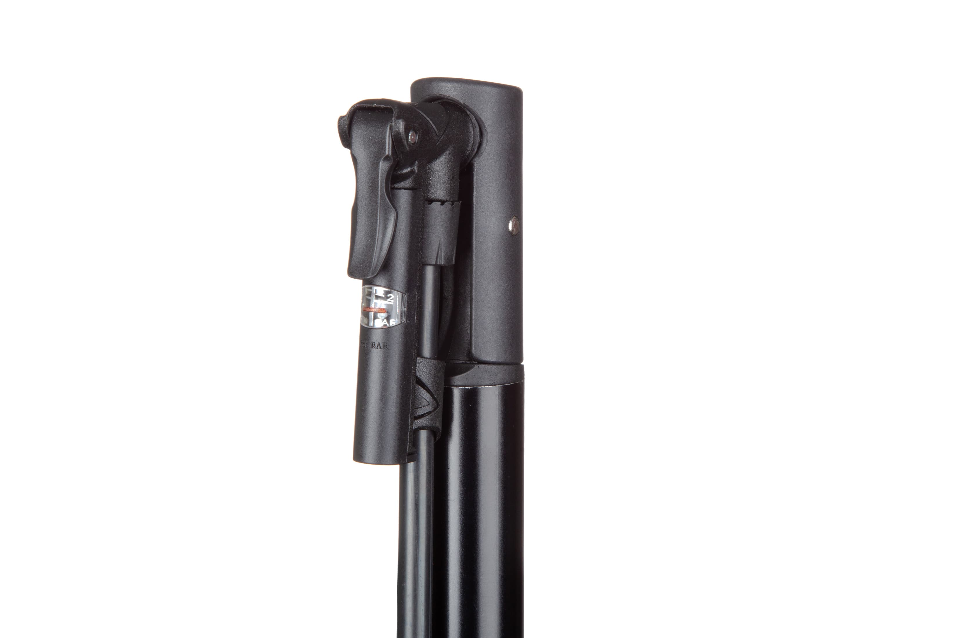 Насос компактний DNK Step 20 алюміній,  макс. тиск 80 psi, з манометром на шлангу, голівка під FV/AV — мініатюра 3