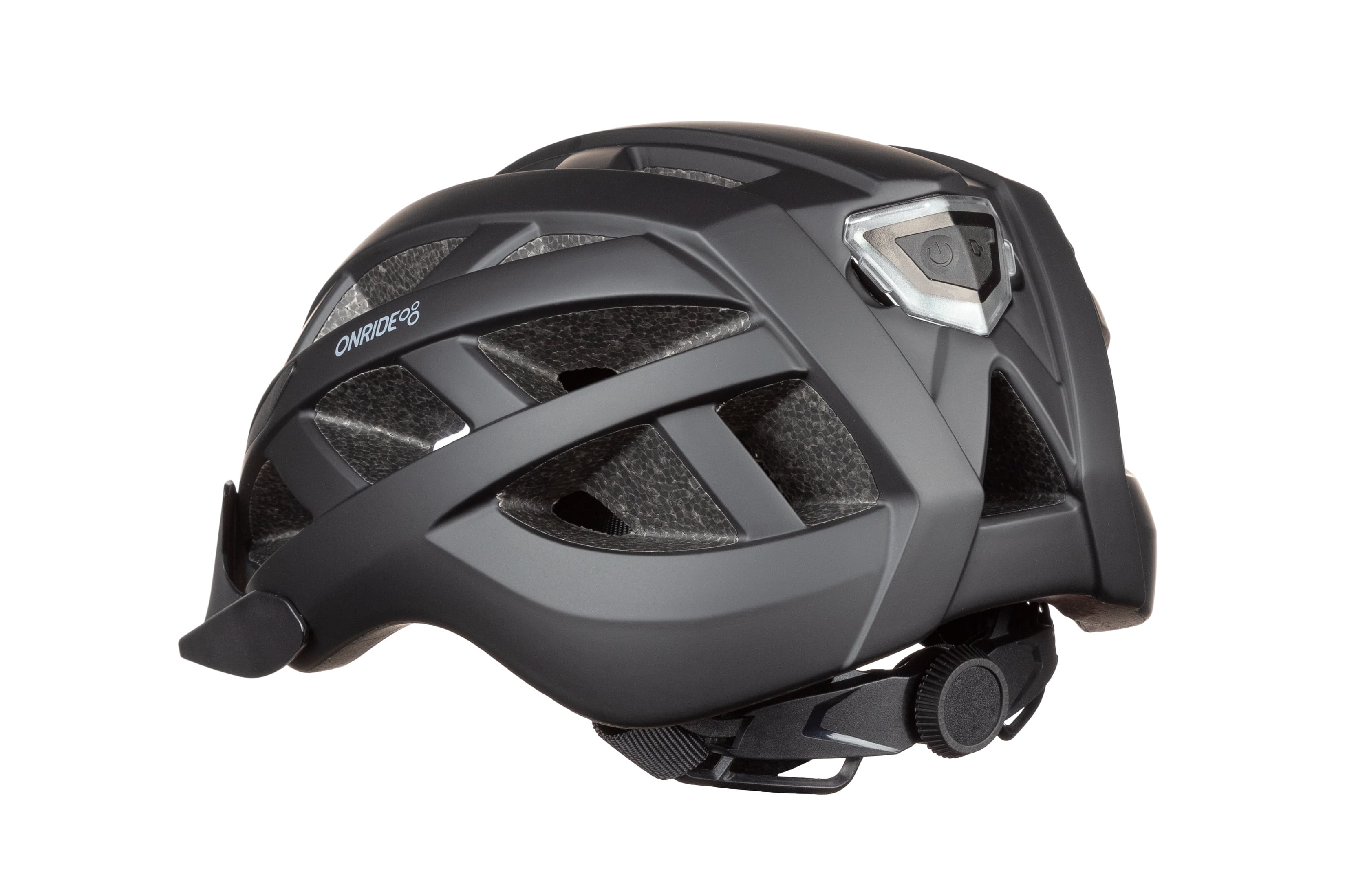 Шолом ONRIDE Muse чорний S (52-56 см) заднє світло Type-C — мініатюра 2