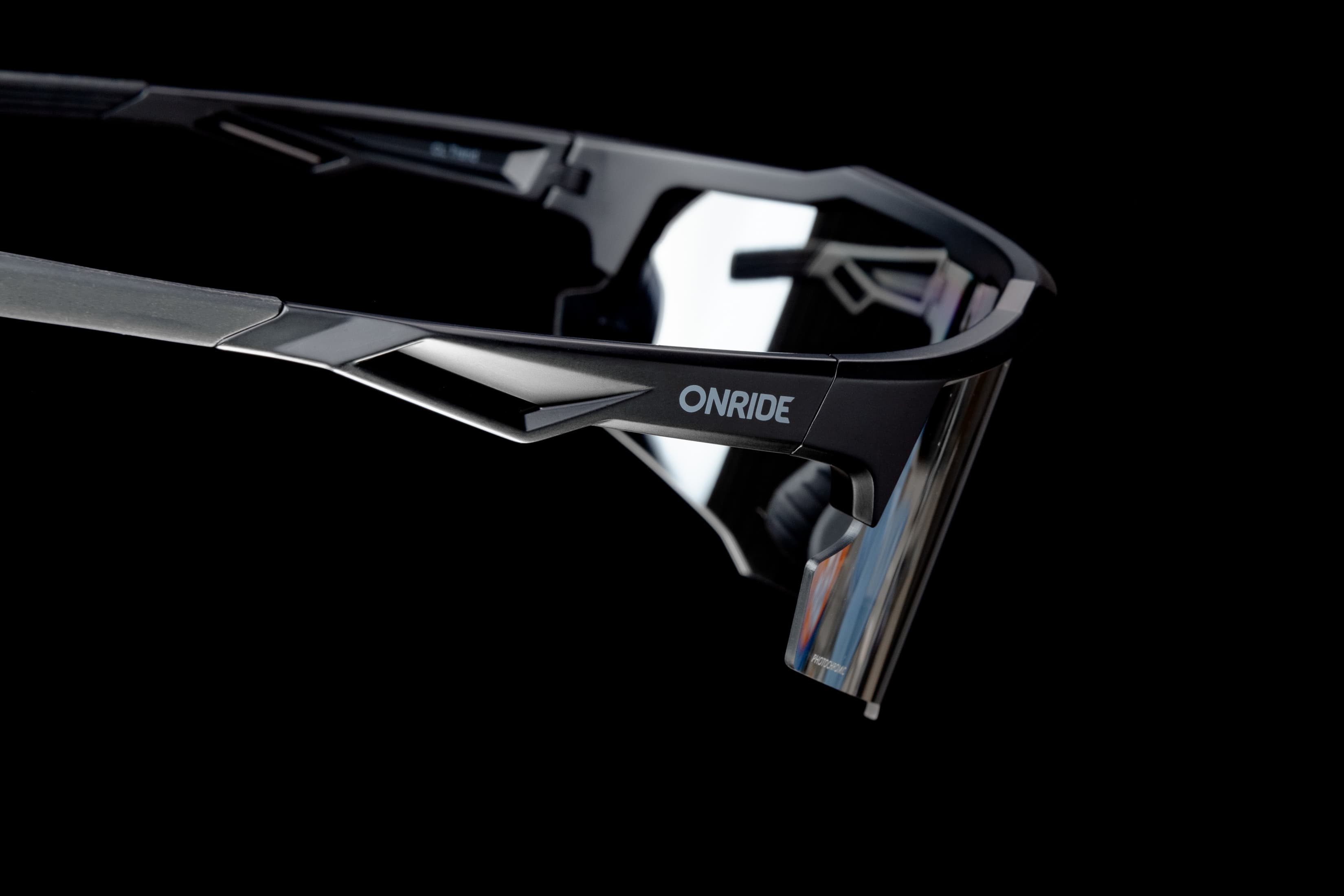 Окуляри ONRIDE CL Trend з лінзою Photochromic Mirror кат 1-3 (78-16%), оправа TR90 чорна — мініатюра 3