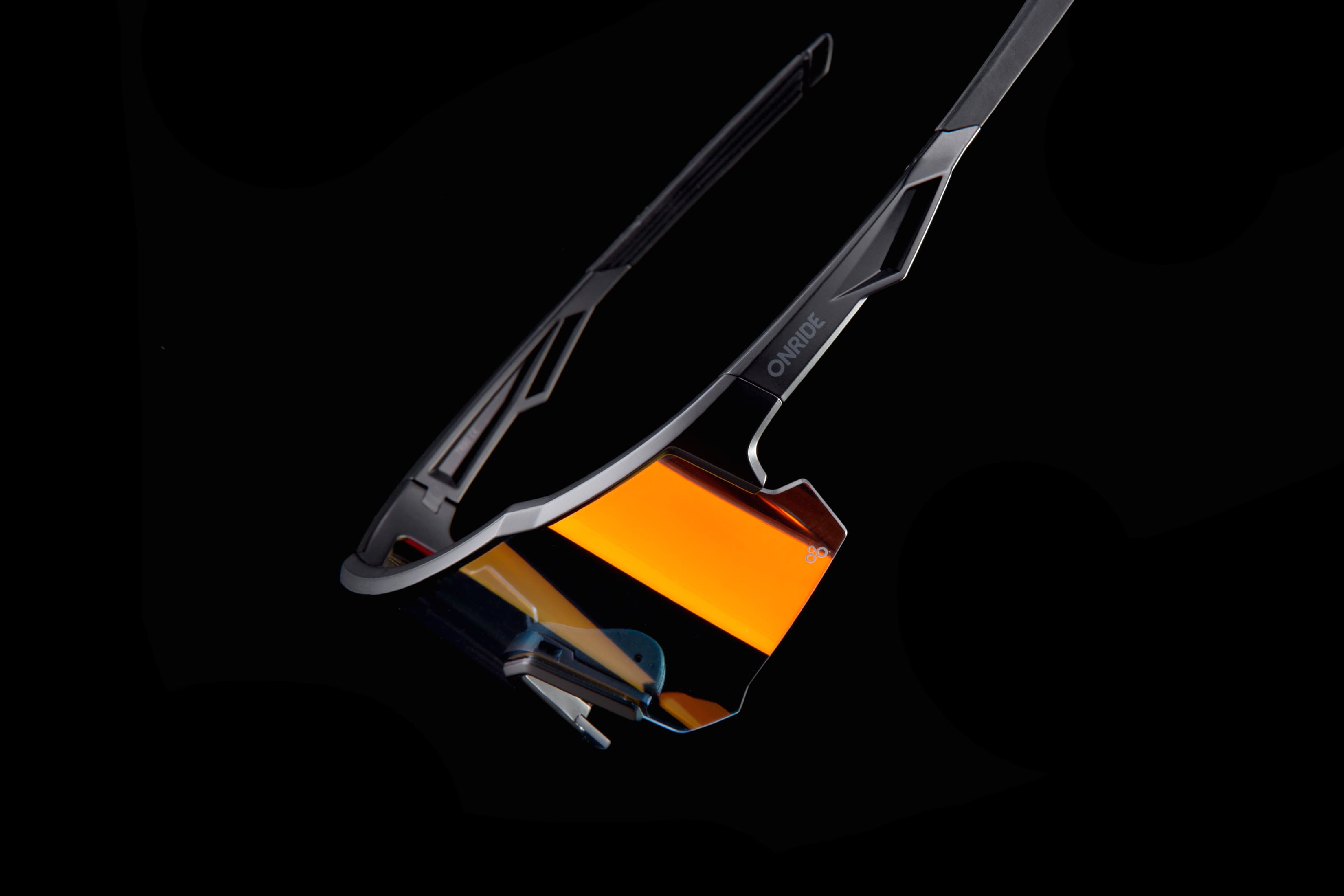 Окуляри ONRIDE CL Trend з лінзою Photochromic Revo Red кат 1-3 (78-16%), оправа TR90 чорна — мініатюра 3