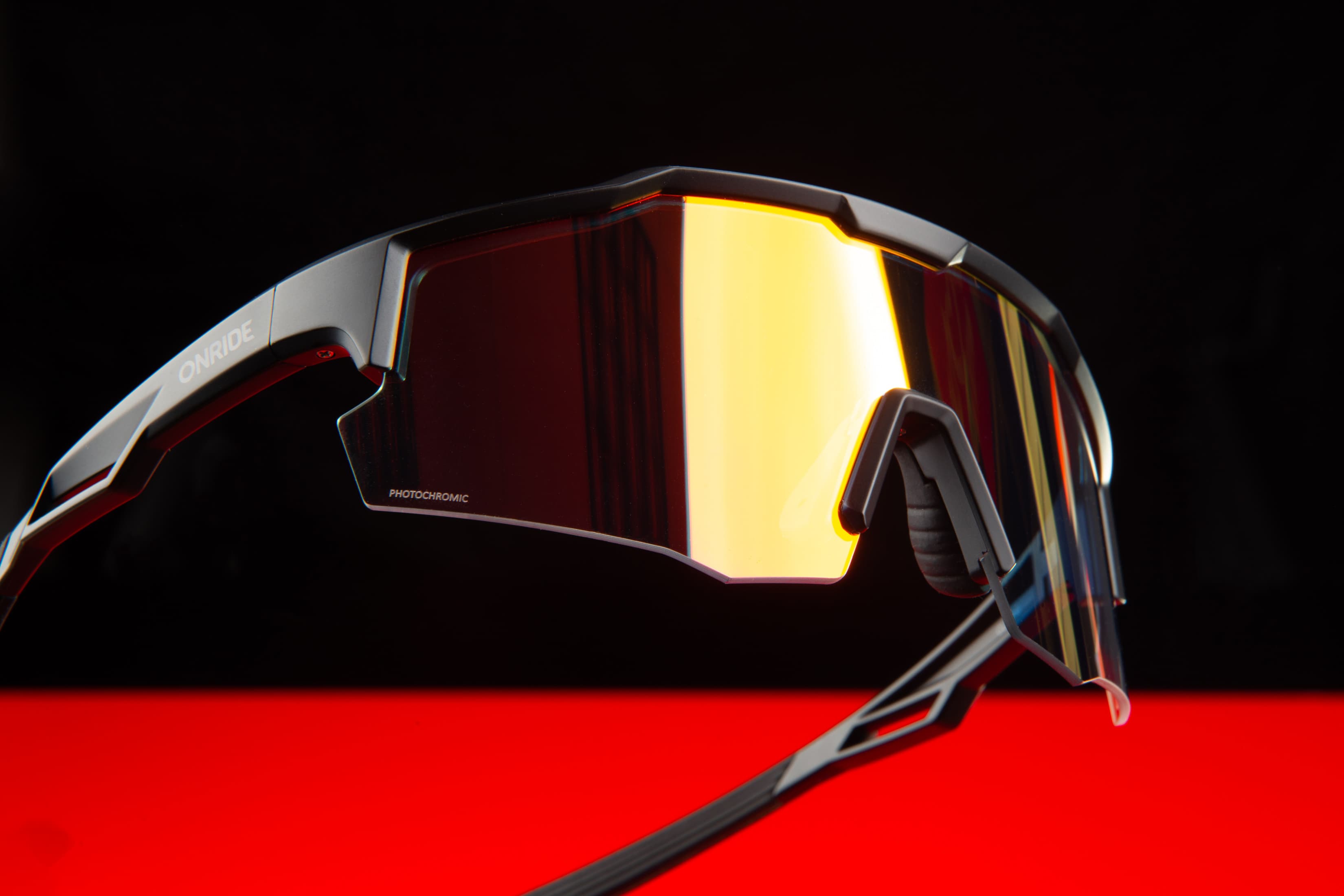 Окуляри ONRIDE CL Trend з лінзою Photochromic Revo Red кат 1-3 (78-16%), оправа TR90 чорна — мініатюра 6