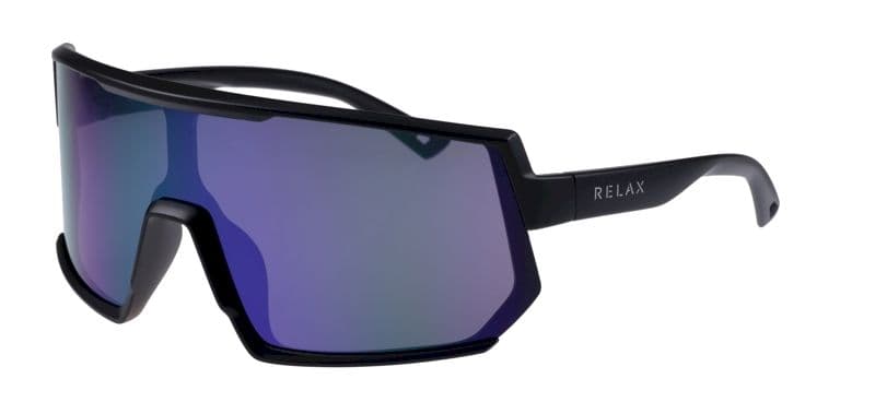 Окуляри Relax Lantao чорні матові, лінза smoke (PC), purple revo, кат. 3 — фото 1