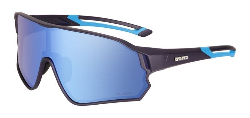 Окуляри Relax Artan сині матові, лінза smoke (Polarized TAC 1,1 mm), ice blue revo, кат. 3 — фото 1