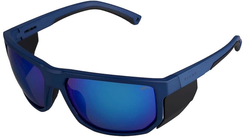 Окуляри Relax Mont Blanc blue matt, лінза smoke (PC), ice blue revo, кат. 4 — фото 1